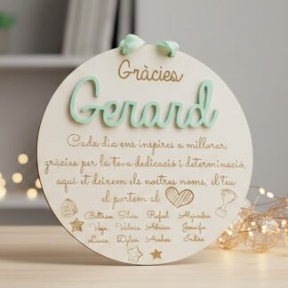 Placa personalitzada entrenador