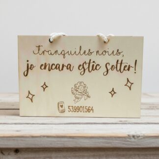 Cartell de boda per patge