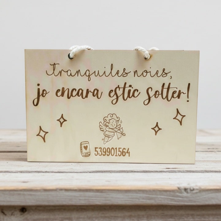 Cartell de boda per patge