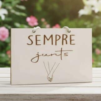 Cartell de boda sempre junts