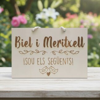 Cartell sou els següents boda